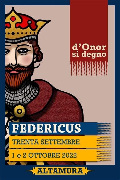 ATTENDENDO L IMPERATORE FEDERICO II E STUPOR MUNDI SIA Altamura