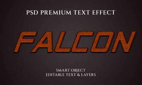 Falcon Text Effect Design Graphic By Pixel Bytes · Creative Fabrica