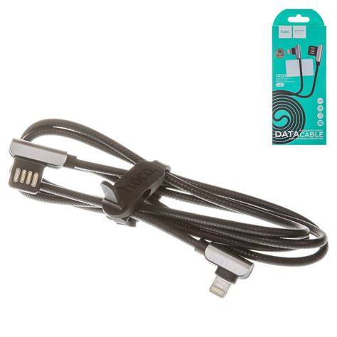 USB Cable Hoco U42 USB Type A Lightning 120 Cm 2 4 A Black