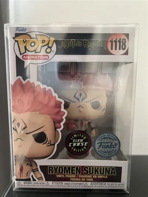 RYOMEN SUKUNA JUJUTSU Kaisen 1118 Glow Chase Exklusive Funko Pop EUR