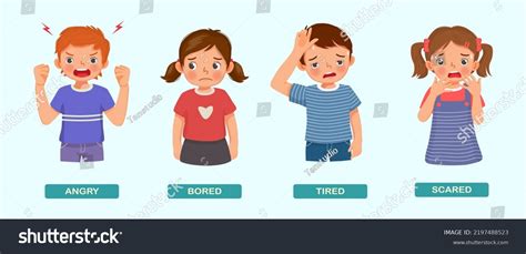 583 Cartoon Kid Expression Feeling Tired Images, Stock Photos & Vectors ...