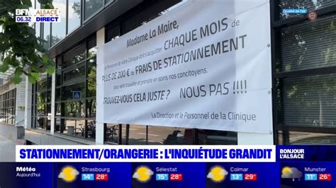 Strasbourg Les Salari S De La Clinique De L Orangerie En Col Re Contre