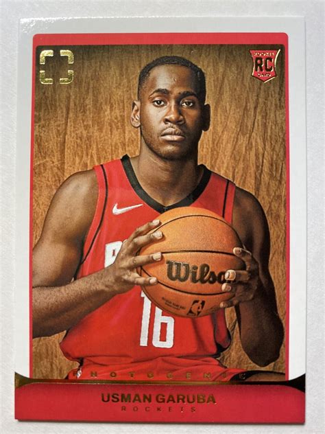 2021 22 Panini Photogenic Usman Garuba Rookie RC 124 Houston Rockets