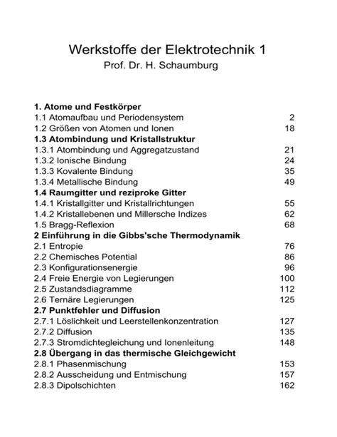 Werkstoffe Der Elektrotechnik 1