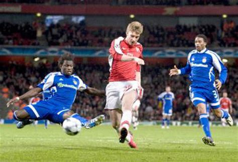 Bendtner Blows Away Gunners Gloom Sportstar