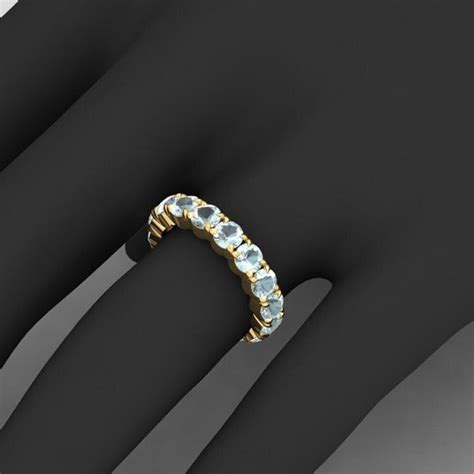 Aquamarine Ring 14k Gold Etsy