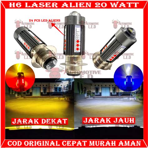 Jual Original Lampu Utama Motor H Laser Led Alien H Led Laser