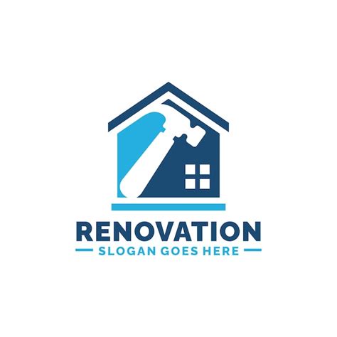 Premium Vector Home Renovation Logo Design Vector Illustration