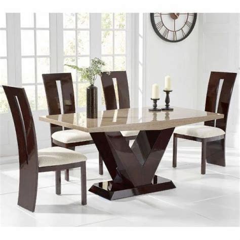 Wooden 4 Seater Dining Table Set At Rs 65000 Set Wooden Dining Table