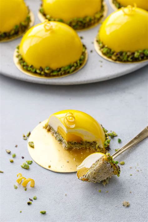 Pistachio And Lemon Mousse Cakes Recipe Food Finds Ashbydodd