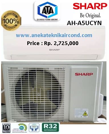 Sharp Ah A Ucyn Ac Split Pk Standard R Anekateknikaircond