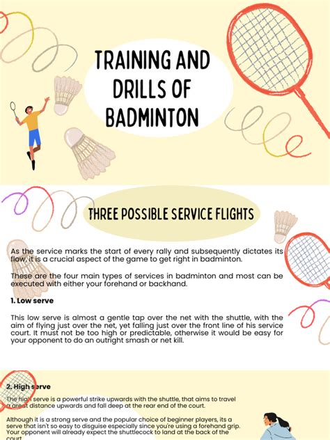 Training and Drills of Badminton | PDF | Sports | Ball Games