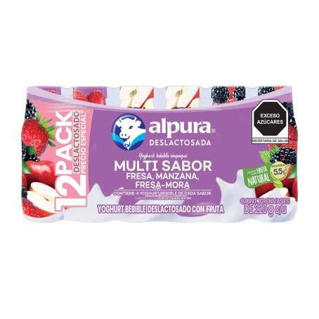 Yoghurt Bebible Deslactosado Alpura Multi Sabor Pzas De G Sam