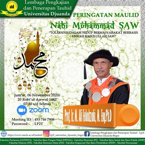 Peringatan Maulid Nabi Muhammad Saw 1442 H Universitas Djuanda