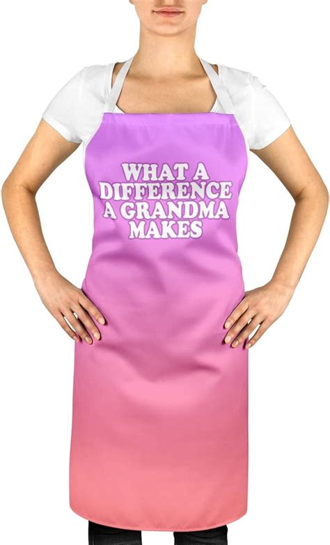 What A Difference A Grandma Makes Funny Cooking Bbq Rude Aprons Apron