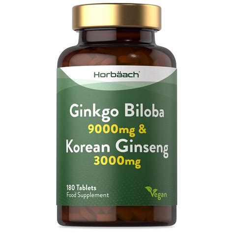 Buy Ginkgo Biloba And Ginseng S 12 000mg High Strength Ginkgo