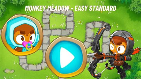 Monkey Meadow Easy Standard No Monkey Knowledge Bloons TD 6 YouTube