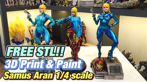 Free STL Metroid Samus Aran 1 4 Scale 3D Print Paint Process YouTube