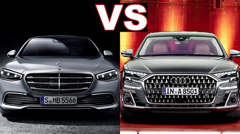 2022 Audi A8 Vs Mercedes S Class 2022 New Audi A8l Vs Mercedes S