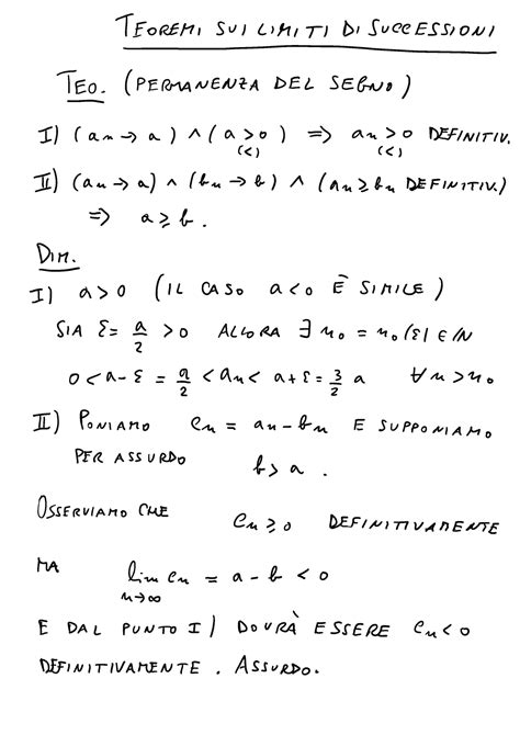 Successioni Analisi Matematica Studocu