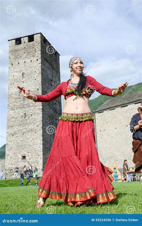 Medieval Music Group Featuring a Belly Dancer at Castelgrande Ca ...