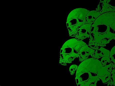 🔥 Free Download Green Skulls Cool Wallpapers 1024x768 For Your