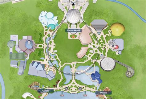 Epcot Future World Map