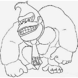 Dessins Donkey Kong Jeux Vidéos à colorier Coloriages à imprimer