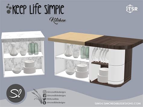 The Sims Resource Keep Life Simple Kitchen Counter Island