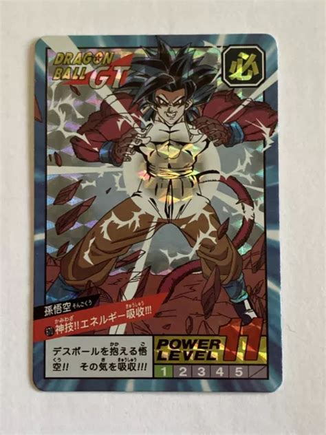 Carte Dragon Ball Gt Super Battle Power Level Numero Prism Eur