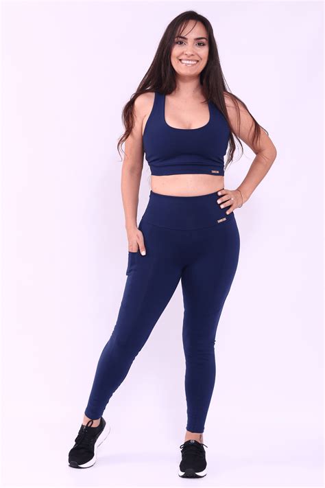 Top Regata Azul Marinho Melacia Active Casual Wear