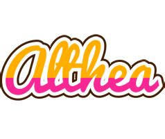 Althea Logo | Name Logo Generator - Smoothie, Summer, Birthday, Kiddo, Colors Style