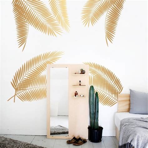 Tropical Wall Decals Large Palm Leaf Decal Leaves Vinyl Etsy