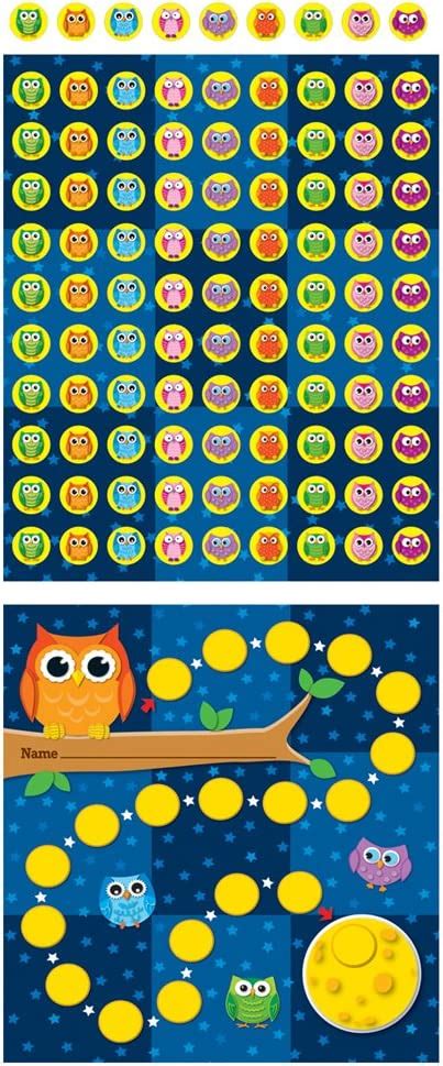 Owls Mini Incentive Charts Carson Dellosa Publishing Amazon Es