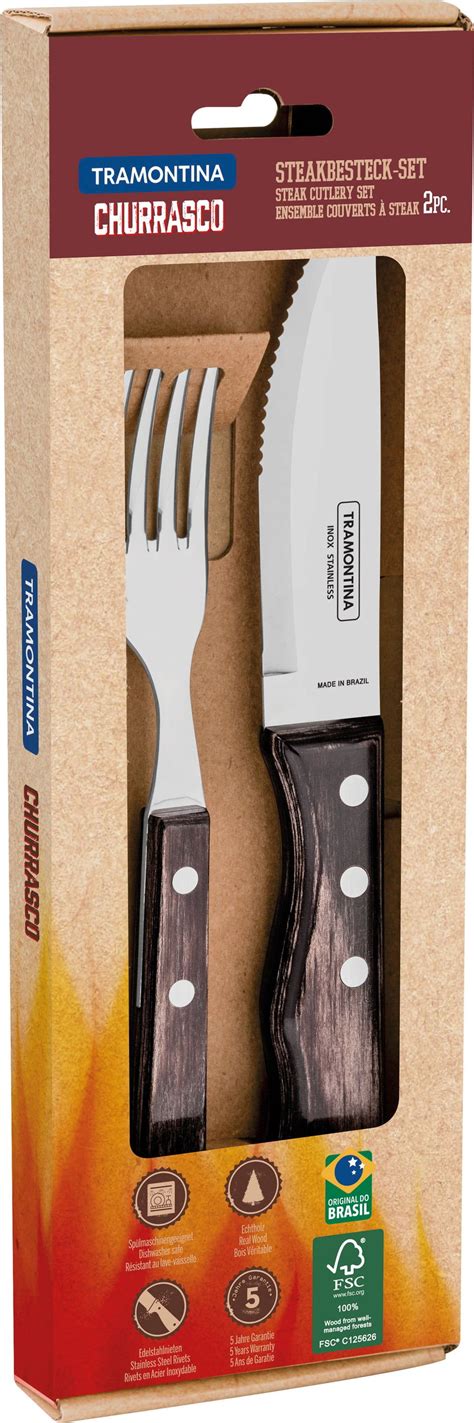 Tramontina Churrasco Jumbo Steak Cutlery Piece Set Set