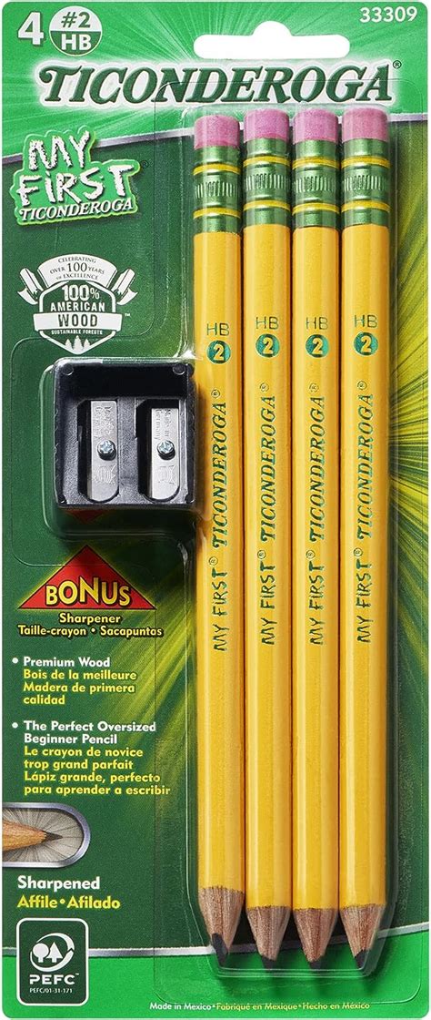 Ticonderoga My First Wood Cased Pencils Pre Sharpened 2