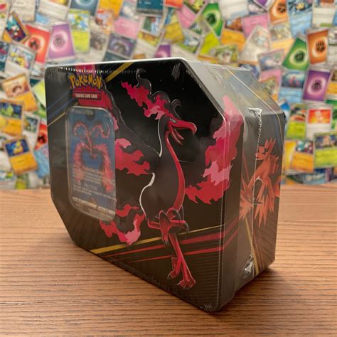 Set Cartonase Pokemon Tcg Crown Zenith Tin Galarian Moltres