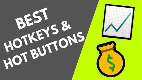 Best Hot Buttons And Hotkeys For Day Trading Stocks Quickly Enter And