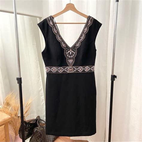 Sue Wong Dresses New Sue Wong Nocturne Black Beaded Neck Dress