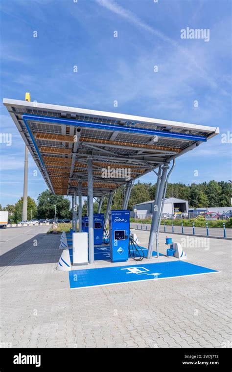 Aral Pulse E Charging Station On The A Motorway Rees Junction In