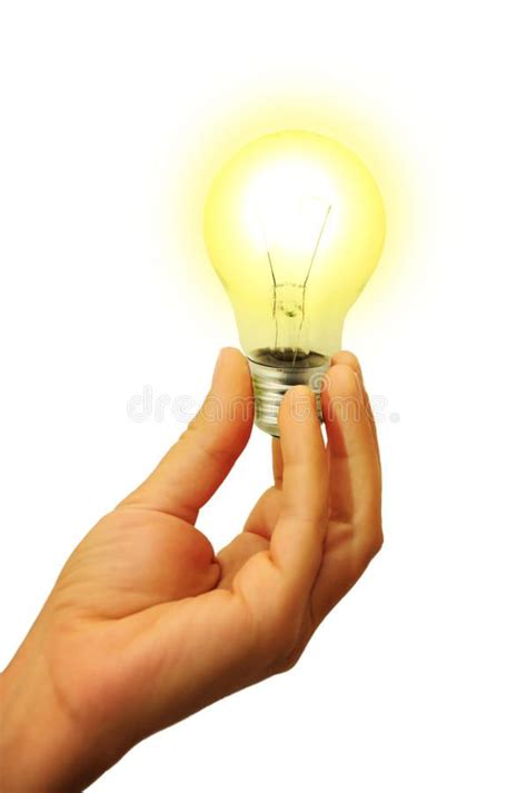 Glowing light bulb. In the hand on white background , #Affiliate, #bulb ...