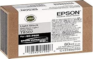 Amazon Epson T850700 T850 UltraChrome HD Light Black Ink Office