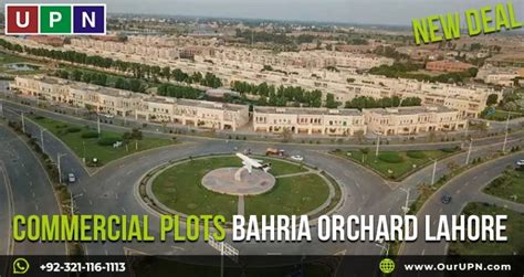 Commercial Plots Bahria Orchard Lahore New Open Form Deal Upn