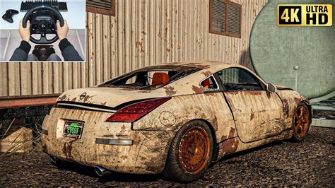 Rebuilding A NISSAN 350Z In NFS Unbound Logitech G923 YouTube