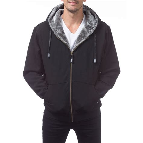 Pro Club Mens Heavyweight Pile Full Zip Hoodie