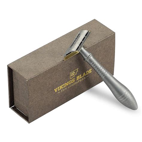 Edge Safety Razor By VIKINGS BLADE Long Handle With Luxury Case 304L