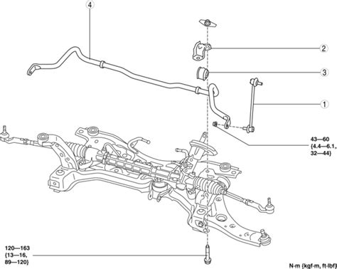 Mazda 3 Service Manual Front Stabilizer Removal Installation Mzr 2 0