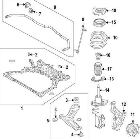 Front Suspension for 2021 Hyundai Elantra | Hyundai OEM Parts Direct