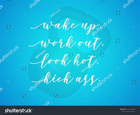 Fitness Motivational Quotes Stock Illustration 1372104425