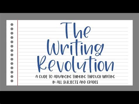 The Writing Revolution YouTube